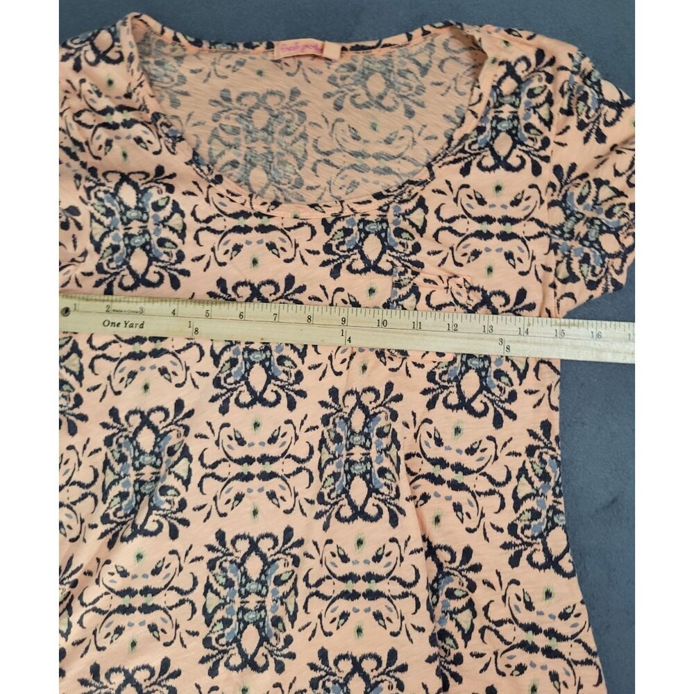 Fresh Produce Womens XS Pastel Asymmetric Sharkbite Hem Tunic Top Tee Comfy Boho - Picture 4 of 8